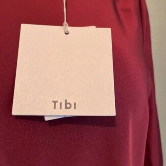 Tibi Colorblock Silk Sleeve Dress size 10 - Picture 8 of 10